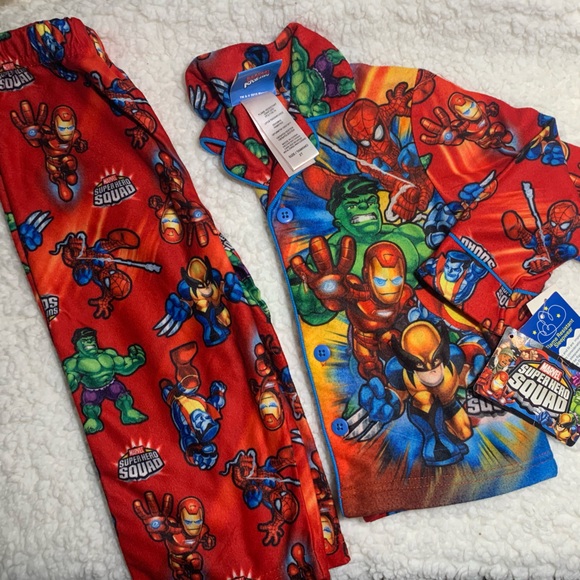 Super Hero Toddlers Pajama Set - Picture 1 of 8